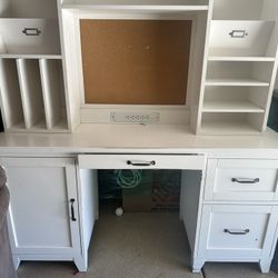 PB Teen Hampton Desk & Matching Hutch