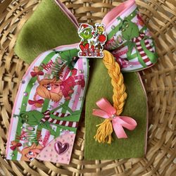 grinch bow moño