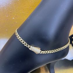 10k ANKLET MONACO 