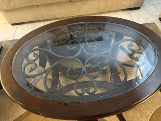 Coffee table and 2 side tables