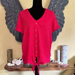 Lily Morgan Tee Shirt With Front Tie
