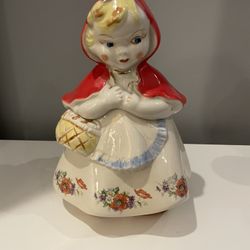 Vintage 1940s Hull Little Red Riding Hood Cookie Jar #135889 