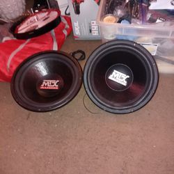Two MTX Audio Speakers