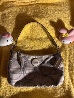 Coach Signature Plaid Small Shoulder Bag