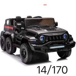 24V Kids Ride On Car 2 Seater Ride On Dump Truck with Remote Control, 3 Speed, LED Light, 66.14 Lbs Maximum Load Electric Utility Vehicles Battery Pow