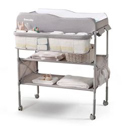Used - Sweeby Portable Baby Changing Table         Color: Grey