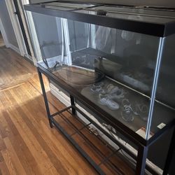 55 Gallon Fish Tank With Metal Stand