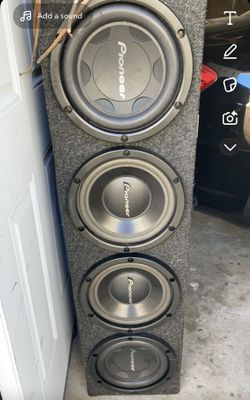 4 Pioneer Subwoofers 10 Inch