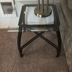 2 Glass End Tables