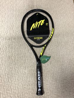 New Limited Edition Head Graphene 360+ Extreme Nite MP Tennis Racquet Grip Size 4 3/8