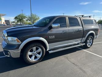 2014 RAM 1500 Laramie EcoDiesel 4x4 – Clean Title – Loaded – Camper Shell Included: