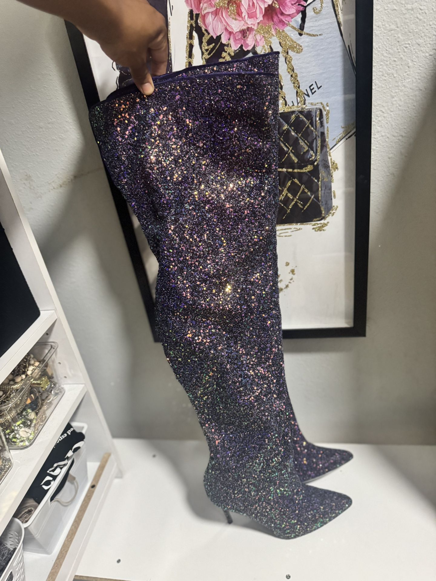 Thigh High Boot Heels