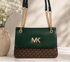 Emerald Green + Monogram Chain Flap Bag / Crossbody Purse ✨ NEW