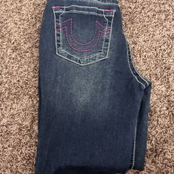 true religion pink skinny jeans 