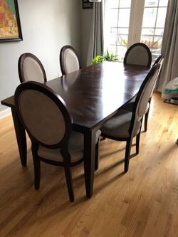 Dining table with 6 chairs