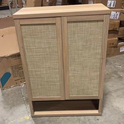 Rattan Shoe Storage Cabinet