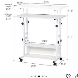 Standing Desk, White. Amazon