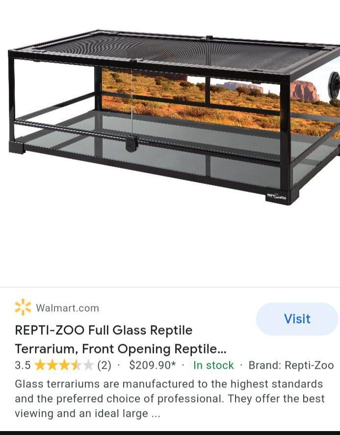 18 Gallon Terrarium Holds 4 IN WATER 30x12x12x