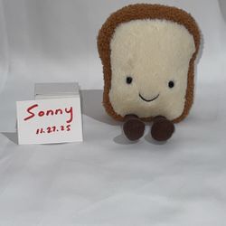 Jellycat Small Toast Retired Bum Tag Only 