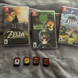Black switch With 7 Games And Zelda Controller 