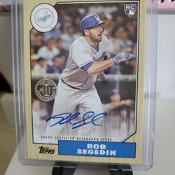 Dodgers  Rob  Segedin  Rookie  Autograph  Card