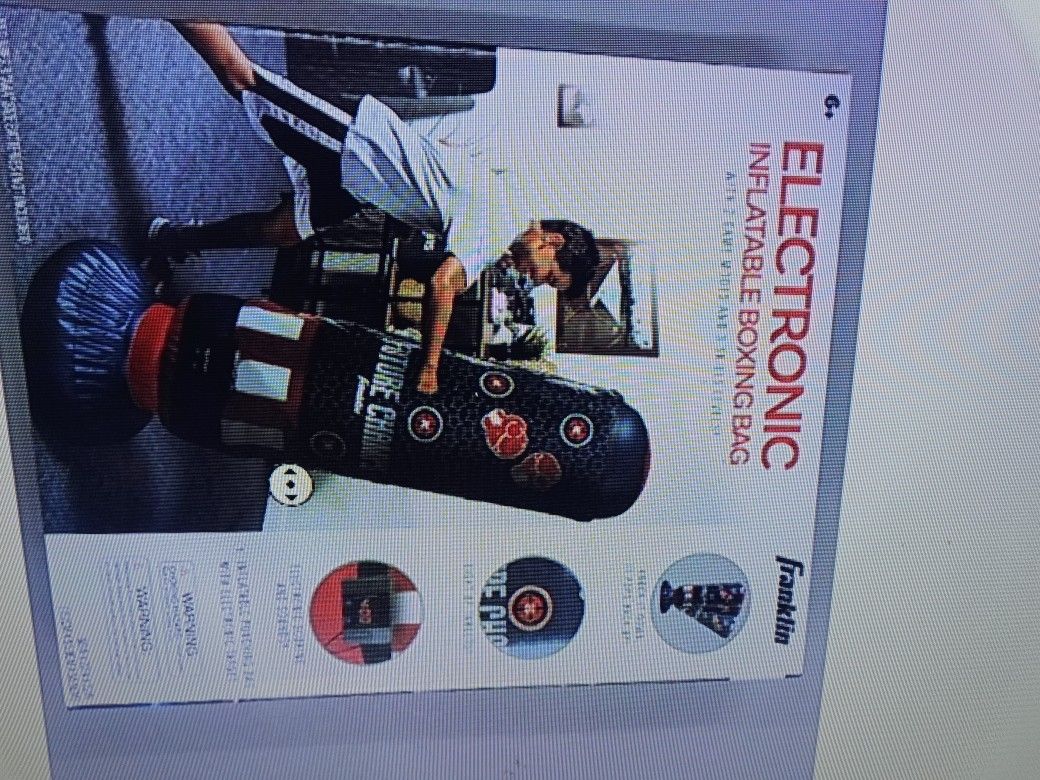 Inflatable punch. bag