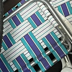 Two Low Beach Chairs