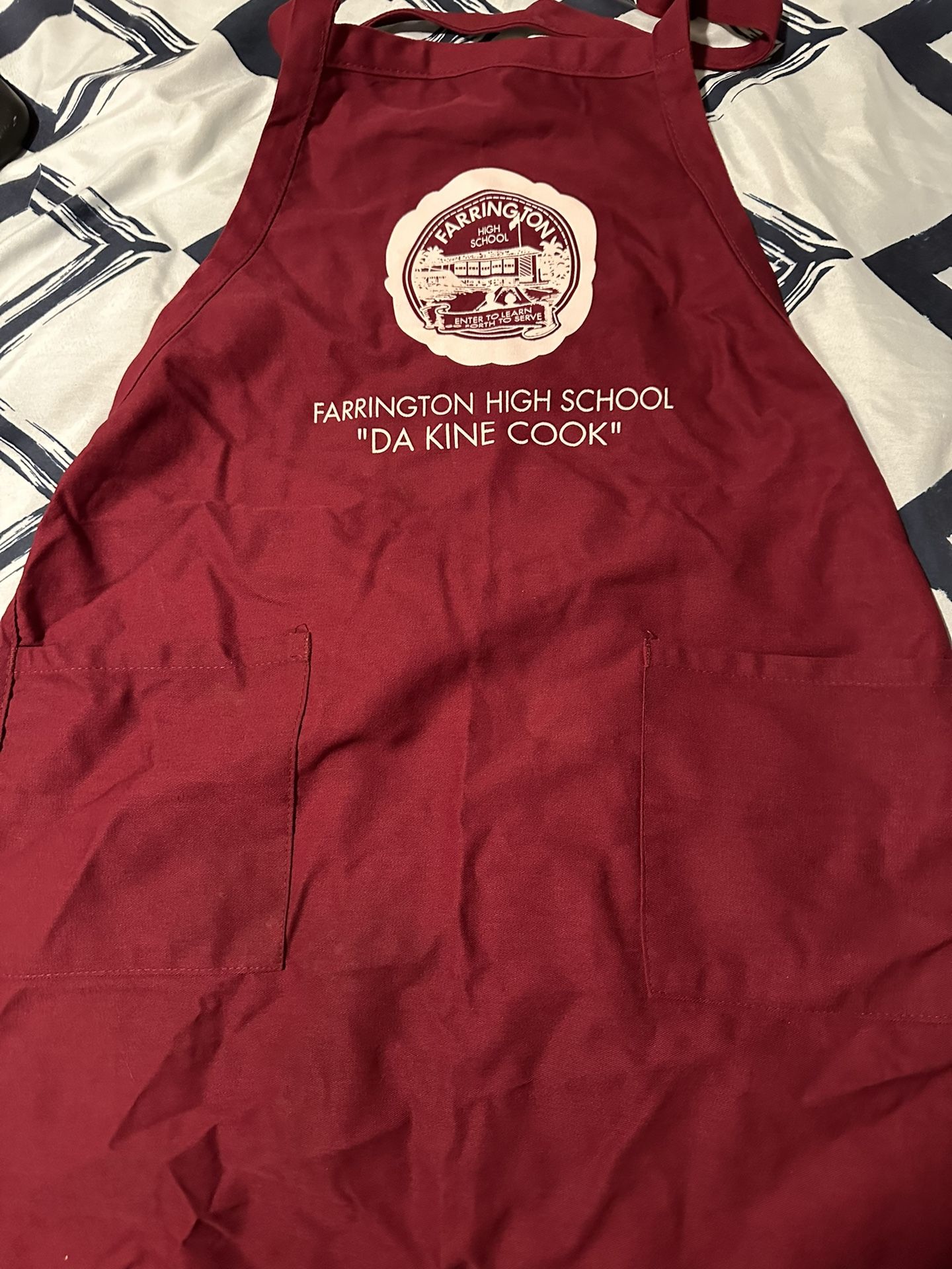 Very Vintage Farrington high School Cook apron,,Collection