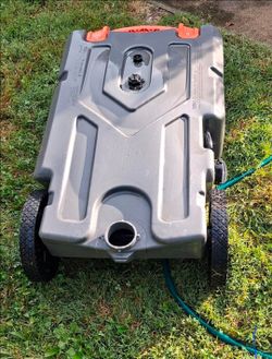 Portable RV Waste Tote Tank on Wheels