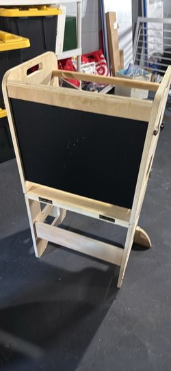 Kids Stool with chalk board