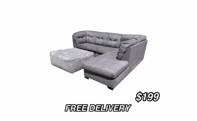 SECTIONAL SOFA COUCH WITH OTTOMAN FREE DELIVERY