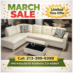 beautiful living  room sectional sofa with storage ottoman
