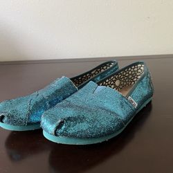 Womens Glitter TOMS, W8.5, Never Worn, $20