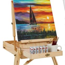 aisle And Brushes And 4 Acrylic Tubes Of Paint