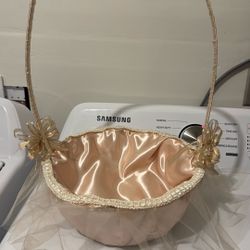 Flower Girl Basket Rose gold