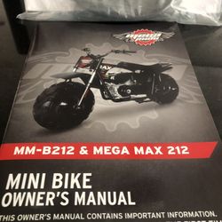Mega Moto 212 Mini Bike