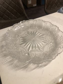 Glass Platter 13 Inch 
