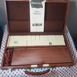 Rummikub Colorummy Rummy Game Faux Leather Case Vintage With Booklet