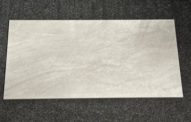 Praia Gray 12 in. X 24 in. Polished Porcelain Floor And Wall Tile 16 Sq Ft Total