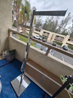 Metal clothing rack x2