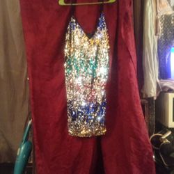 Shein Sexy Sequin Stretch Mini Dress