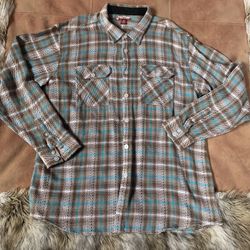 Raw Edge 100% Cotton Long Sleeve Shirt 