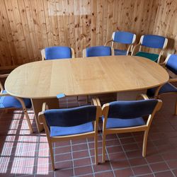Dining Table & 9 Chairs