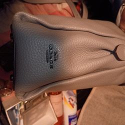 Gray Coach Purse Authentic
