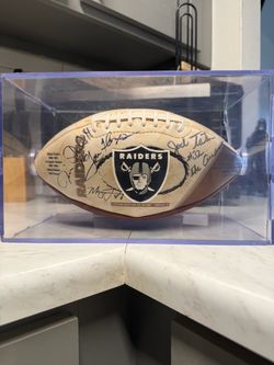 Raiders Commemorative Signed Football