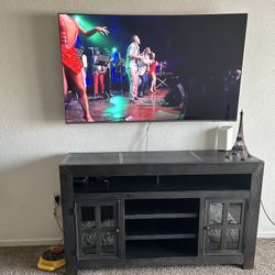 Samsung Smart TV And Storage Console Cabinet
