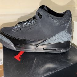 Jordan 3’s black cats size 9