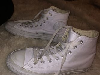 White leather converse