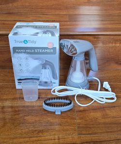 Steam Hand Held Steamer with Stainless Steel Nozzle, Includes Fabric Brush, Water Cup