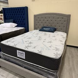 🔥 Queen Bundle Deal – Bed Frame + Mattress + Box Spring 🔥